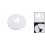 White 44mm Pipe Collar Pp Radiator Escutcheon Water Cover 4