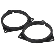 For 2pcs 6.5Inch Special Car Speaker Mount Plates Adapters Bracket Ring Black WS2779