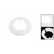 White 44mm Pipe Collar Pp Radiator Escutcheon Water Cover