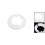 White 44mm Pipe Collar Pp Radiator Escutcheon Water Cover 1