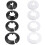 White 44mm Pipe Collar Pp Radiator Escutcheon Water Cover 2