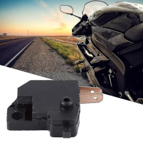2pcs Brake Light Switch Universal Motorcycle Right Brake Light Switch Black 2