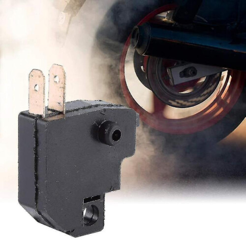 2pcs Brake Light Switch Universal Motorcycle Right Brake Light Switch Black 1