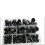 Black Dome Protection Cap Covers exposed Hexagon Plastic Pe Nut Bolt Assortment Kit 1