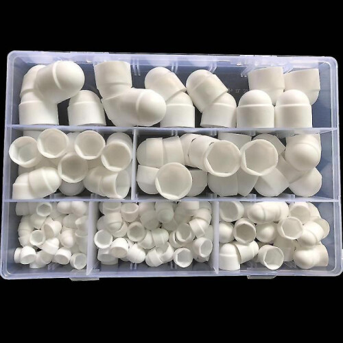Black Dome Protection Cap Covers exposed Hexagon Plastic Pe Nut Bolt Assortment Kit 1