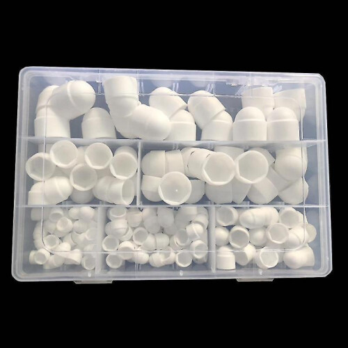 Black Dome Protection Cap Covers exposed Hexagon Plastic Pe Nut Bolt Assortment Kit 2