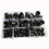Black Dome Protection Cap Covers exposed Hexagon Plastic Pe Nut Bolt Assortment Kit 5