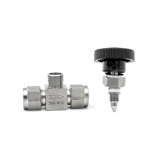 9.53Mm OD Stainless Steel Adjustable Ferrule Needle Valve 2
