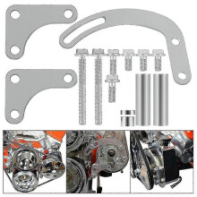 Sbc Power Steering Pump Bracket Billet Aluminum V-belt Slotted Adjustable Lwp 305 327 383 5.0l 5.7l for 551522