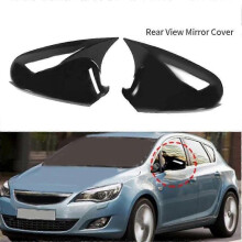For Vauxhall Astra Opel Astra J 2010-2016 Gloss Black Wing Mirror Cap Covers Set 13265451 13265452 1428463 1428464