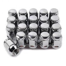 20Pcs 14X1.5 Lug Nuts - 19mm Lug Nut 1.38 inch Tall 3/4 inch Hex Chrome Lug Nuts, for 1999-2021 150