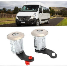 Left Right Door Lock Barrel Cylinder Set with 2 Keys 7701470944 Fit for Renault Master 1998-2016