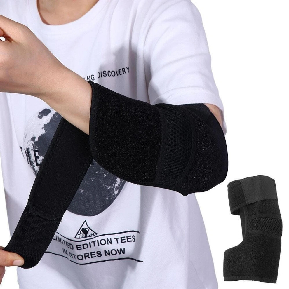 Black For Elbow Pain Tendonitis Brace Cubital Tunnel Support Splint Immobilizer