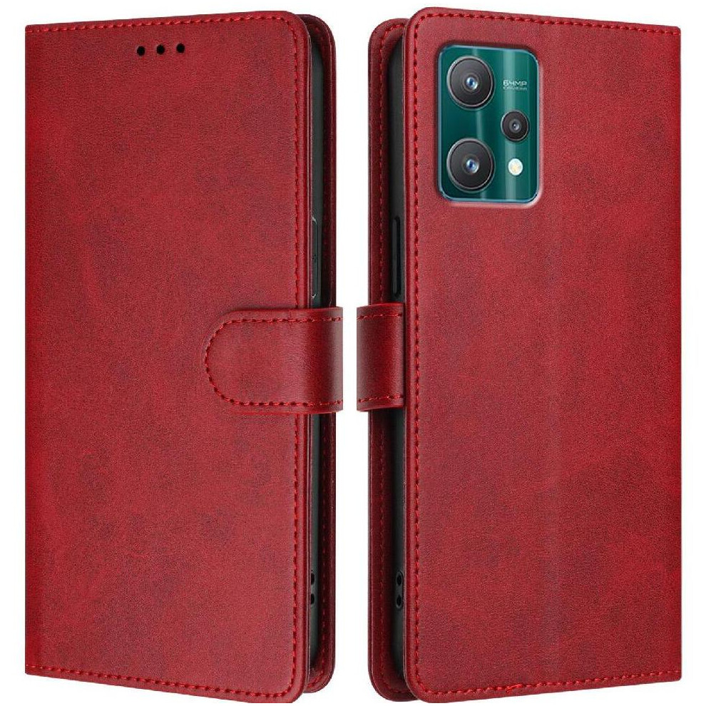 (Red) Classic Style Flip Case For Motorola Moto X40 Magnetic Closure Rfid Blocking Shockproof Wallet Case Card Holder Red 764563633982