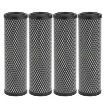 4Pcs Carbon Water Filter 10-Inch Standard Whole House Carbon Wrap Sediment and Taste & Odor Replace