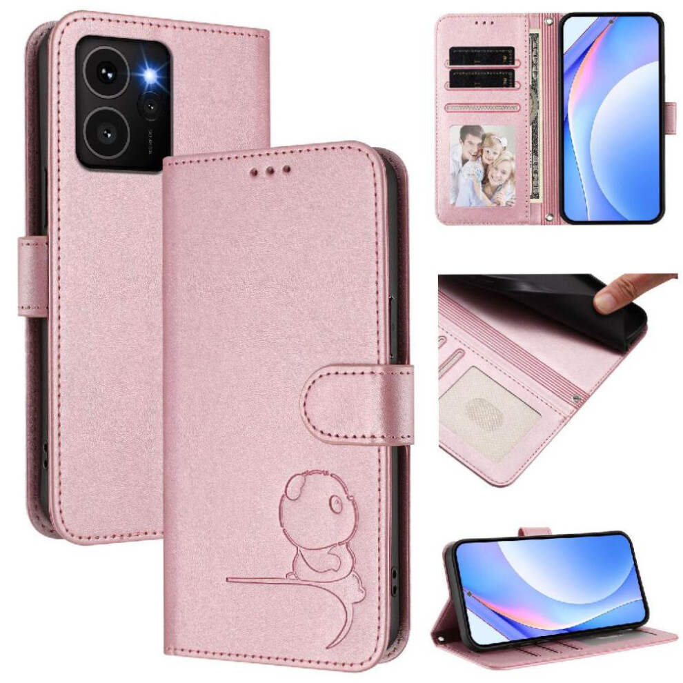 (Pink) Phone Case For Nokia Hmd Skyline Card Slots Holder Kickstand Pu Leather Magnetic Rfid Blocking Flip Folio Pink 764563635931