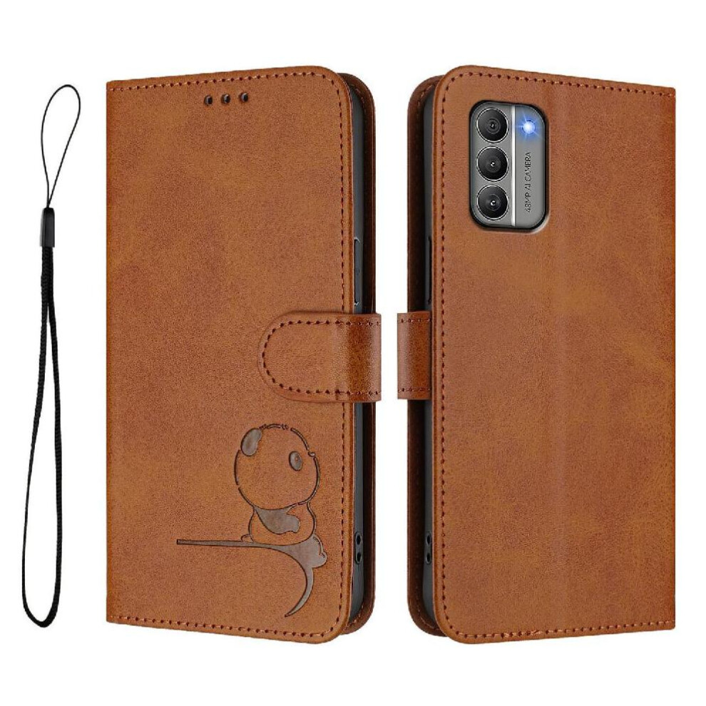 (Brown) Phone Case For Nokia G400 Rfid Blocking Pu Leather Magnetic Card Slots Holder Kickstand Flip Folio Brown 764563636044