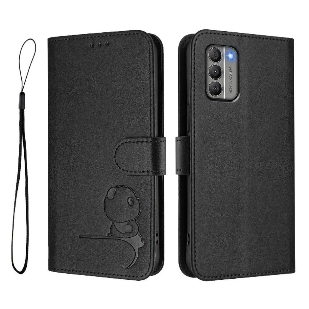 (Black) Phone Case For Nokia G400 Rfid Blocking Pu Leather Magnetic Card Slots Holder Kickstand Flip Folio Black 764563636006