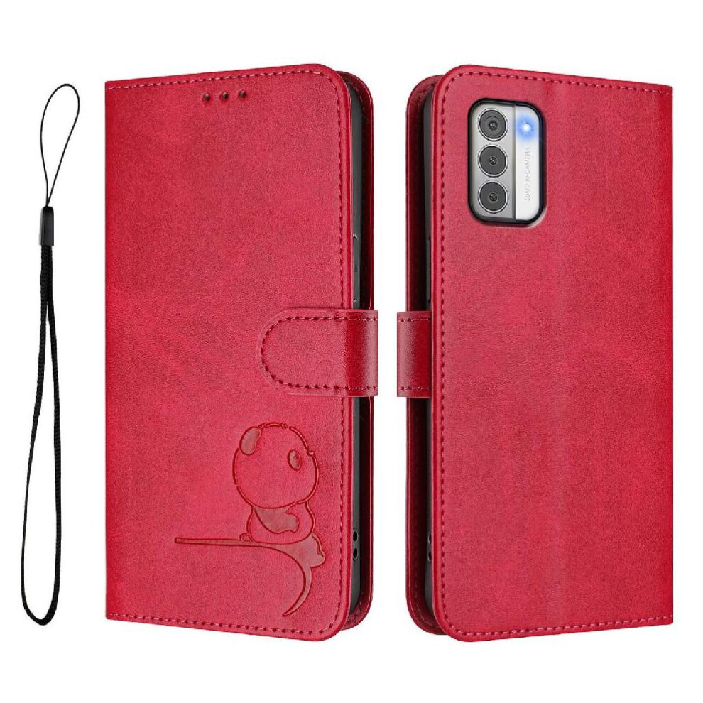 (Rose ) Phone Case For Nokia G310 Flip Folio Pu Leather Magnetic Card Slots Holder Kickstand Rfid Blocking Red 764563636150