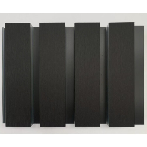 (Grey Slatted Boards, 5) Square Slatted Composite Cladding Plastic Exterior - 2