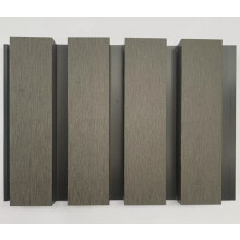 (Grey Slatted Boards, 25) Square Slatted Composite Cladding Plastic Exterior -