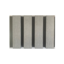 (Light Grey Slatted Boards, 25) Square Slatted Composite Cladding Plastic Exterior -