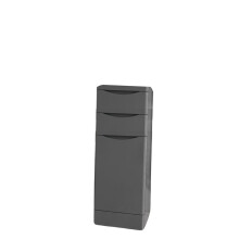 (Cabinet 1200) Handleless Bathroom High Gloss Dark Grey Wall Hung Vanity Unit Sink Cabinet Basin Storage Furniture Door Toilet