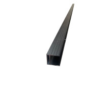 (Brown Aluminium Trim) Composite Fence Complete Strong Boards and Aluminium Component
