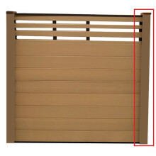 (Brown Board Narrow 1750 Wide x 90mm Tall) Composite Fence Complete Strong Boards and Aluminium Component