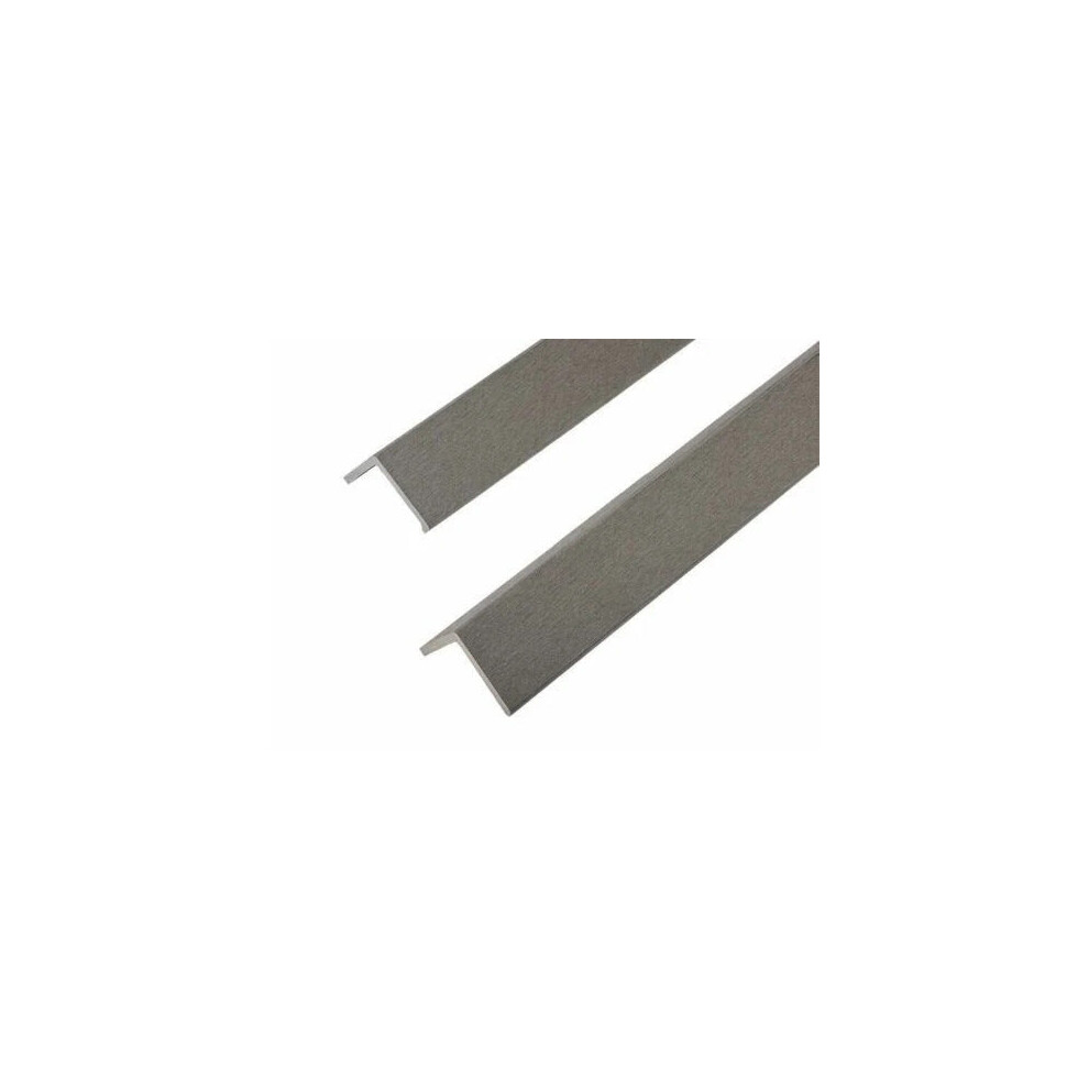 Composite Edge Grey Finishing Trims Durable Decking Solution