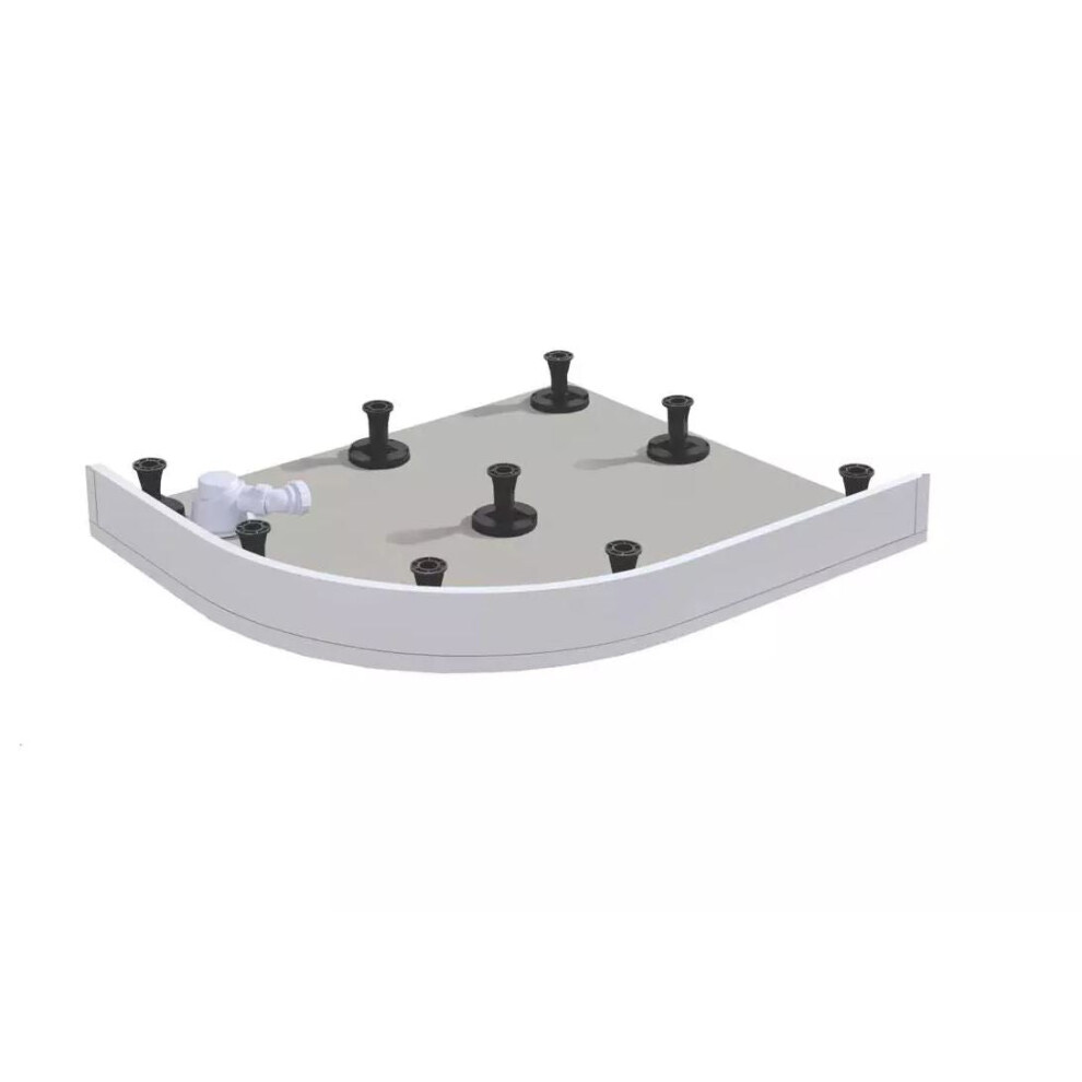 (1000Mm Quadrant) Shower Tray Riser Kit Shower Enclosure Plinth Adjustable Feet Legs 5060501727412