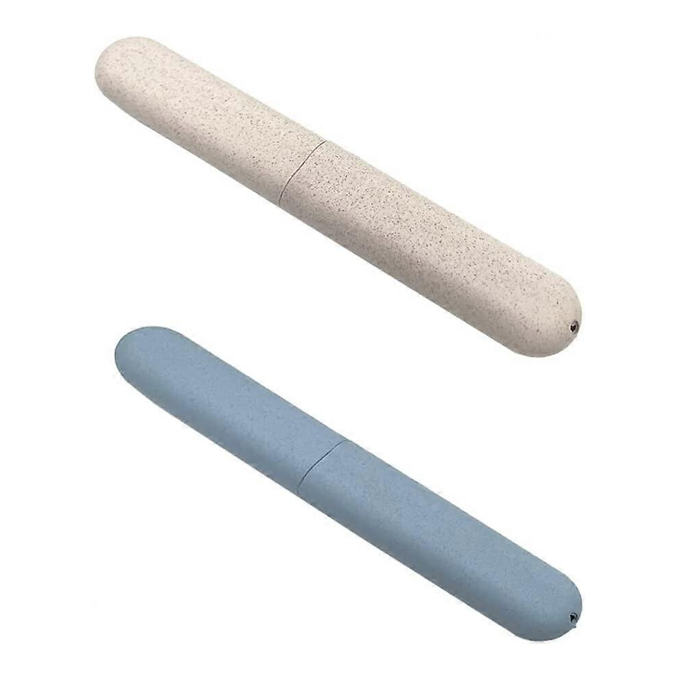 (As show, One size) 2 Pcs Toothbrush Case, Portable Toothbrush Case, Protective Toothbrush Head Cases for Travel, Family