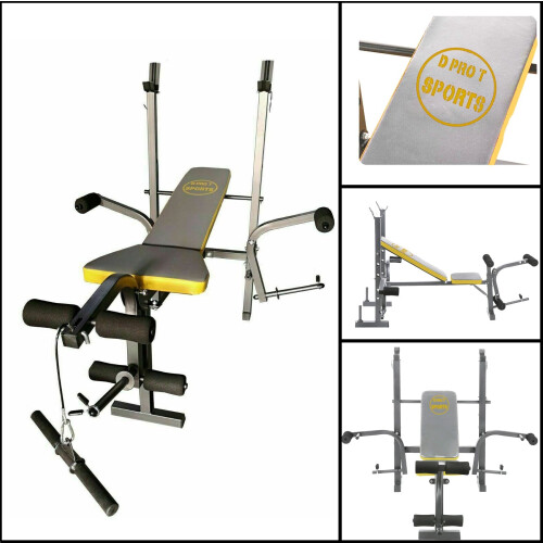 Multipurpose Bench Weight Training Multi Gym Fitness Butterfly Exercise Incline  - 1