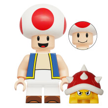 (Mini Figure C, 1pc Mini Figure) Super Mario Luigi Peach Princess Mushroom Mini Figures Building Blocks Characters Kids Best Gift