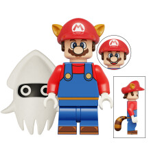 (Mini Figure E, 1pc Mini Figure) Super Mario Luigi Peach Princess Mushroom Mini Figures Building Blocks Characters Kids Best Gift