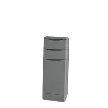 (Cabinet 1200) Handleless Bathroom High Gloss Light Grey Wall Hung Vanity Unit Sink Cabinet Basin Storage Furniture Door Toilet