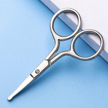 (As show, One size) Nose & ear hair scissors Hair scissors - Face Hair Rounded scissors