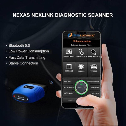 NEXAS NexLink Bluetooth 5.0 Diagnostic Scanner for ISO & Android & PC OBD2/EOBD Fault Code Reader Diagnostic Scan Tool 2
