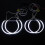 4x Ccfl Angel Eye Halo Led Ring Light White Non-Projector for E46 3 Series 5