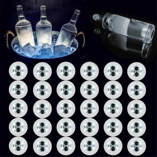 LED Coaster,30 Pack Light Up Coasters for Drinks,Led Coaster Lights Bottle Lights for Liquor Bottle 1