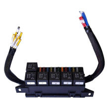 Fuse Relay Box Pre-Wired Fuse and Relay Box with 6 Relays and 11 Way ATC/ATO Relay Fuse Box for Aut