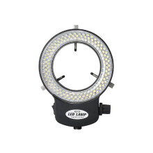 Microscope Light- Ring Light Adjustable 144 Lamp Beads LED Light Source Industrial Microscope Ring Illuminator -EU Plug