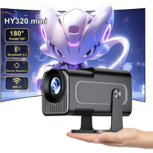 Beamer,Full HD,ondersteunt 4K,Android beamer,outdoor mobiele telefoon,draagbare thuisbioscoop,mini-projector,wifi, 1080p,180 graden draaibaar