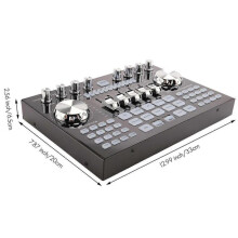 K1 Live Sound Card Portable Bluetooth Sound Card Profession Adjustable Volume Audio for Music Recording Karaoke Singing