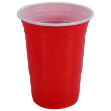 50Pcs/Set 450ml Red Disposable Plastic Cup Party Cup Bar Restaurant Supplies Household Items for Home Supplies