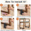 Adjustable Bed Risers 4In,Furniture Risers with Screw Clamp,4Pc Couch Risers for Furniture Thicknes 4