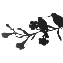 (A, One size) Metal Bird Branch Sign Wrought Iron Decor Hanging Pendant Crafts