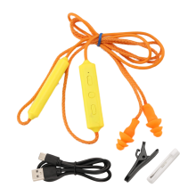 Öronproppar Bluetooth-hörlurar för arbete, brusreducering, orange