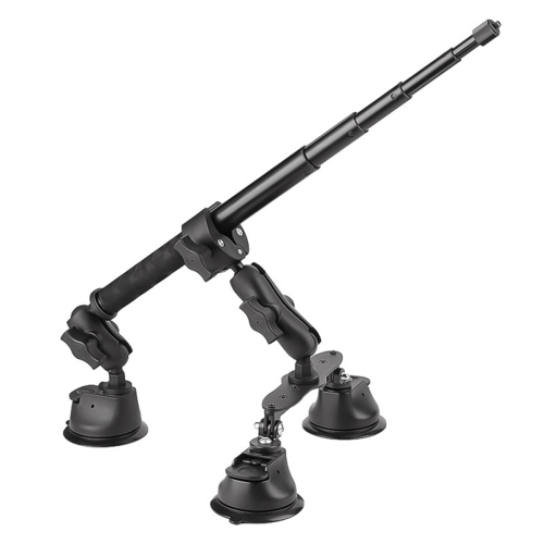 Car Suction Cup Mount Kit with Selfie Stick Ball Head Adapter