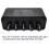5CH Audio Distributor Stereo Audio Mixer 1Input 5Output Splitter 3
